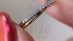 Two Tone Engagement Ring - Diamond | Briza Jewel
