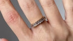 Emerald and Diamond Ring - Gold Eternity | Briza Jewel