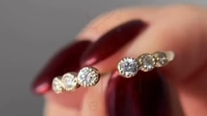 Bezel Set Diamond Ring - Gold Minimalist | Briza Jewel