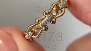 Elegant Diamond Ring - Lab Grown Gold | Briza Jewel