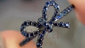 Pandora Bow Ring - Moissanite | Briza Jewel