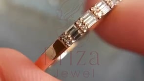 Green Moissanite Engagement Ring - Gold | Briza Jewel