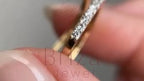 Unique Promise Ring - Lab Grown Gold Diamond Solitaire | Briza Jewel