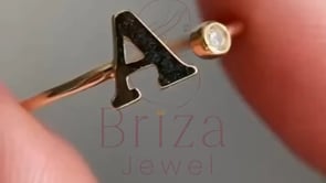 A Gold Ring - Lab Grown Diamond | Briza Jewel