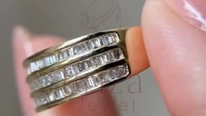 Baguette Engagement Ring - Lab Grown 14K Gold Diamond | Briza Jewel