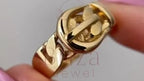 Cuban Link Wedding Band - Gold Ring | Briza Jewel
