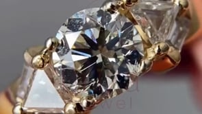 Three Stone Engagement Ring - Lab Grown Diamonds | Briza Jewel