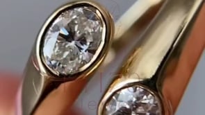 Bezel Engagement Ring - Gold | Briza Jewel