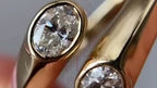 Bezel Engagement Ring - Gold | Briza Jewel