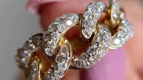 Cuban Ring - Lab Grown Yellow Gold Diamond | Briza Jewel