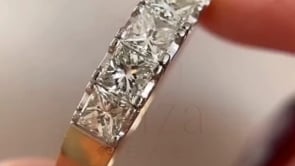 Princess Cut Engagement Ring - White Gold | Briza Jewel