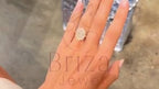 Radiant Cut Wedding Ring - Lab Grown Diamond Halo | Briza Jewel
