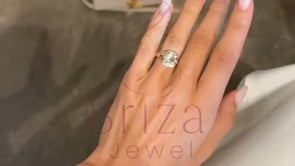 Cushion Cut Wedding Ring - Lab Grown Yellow Gold Diamond Solitaire | Briza Jewel