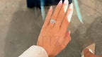 3 Stone Oval Engagement Ring - White Gold Diamond Three Stone | Briza Jewel
