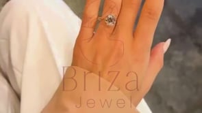 Bezel Round Diamond Ring - Lab Grown Gold Minimalist | Briza Jewel