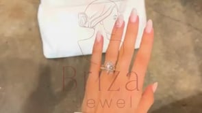 Oval Diamond Wedding Ring - Lab Grown 14K Gold Minimalist | Briza Jewel