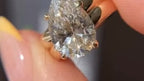 Pear Shaped Solitaire Engagement Ring - 18K Yellow Gold | Briza Jewel