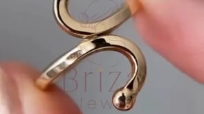 S Initial Ring – Personalized Letter Ring | Briza Jewel