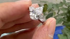 Lab Grown Diamond Engagement Ring - Pear Three Stone | Briza Jewel