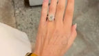 Hidden Halo Oval Engagement Ring - 18K Yellow Gold Diamond | Briza Jewel