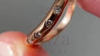 Wave Diamond Ring - Rose Gold | Briza Jewel