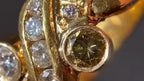 Diamond Swirl Ring - 18K Gold | Briza Jewel