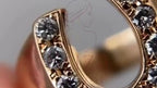 Gold Horseshoe Ring - Lab Grown Diamond | Briza Jewel