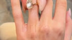 6 Carat Pear Shaped Diamond Ring - Lab Grown 18K Yellow Gold Solitaire