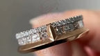 Rose Gold Engagement Ring - Baguette Moissanite