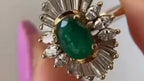 Vintage Oval Ring - Yellow Gold Diamond