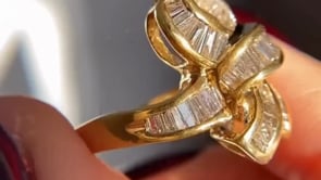 Baguette Diamond Ring - Lab Grown Gold
