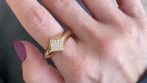 Vintage Inspired Diamond Ring - Yellow Gold
