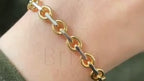 Gold Link Chain Bracelet - Oval Minimalist