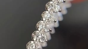 Round Diamond Tennis Bracelet - White Gold