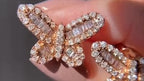 Butterfly Diamond Earring - Bridal Jewelry