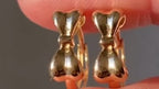 Gold Bow Earrings - Minimalist