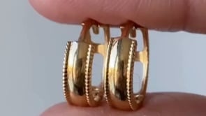Gold Hoop Earrings - Minimal