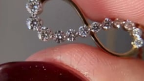 Infinity Diamond Necklace - Gold Minimal