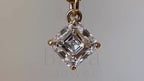 Asscher Cut Diamond Pendant - Lab Grown Gold Necklace