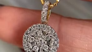 Round Diamond Pendant - Luxury Moissanite Necklace