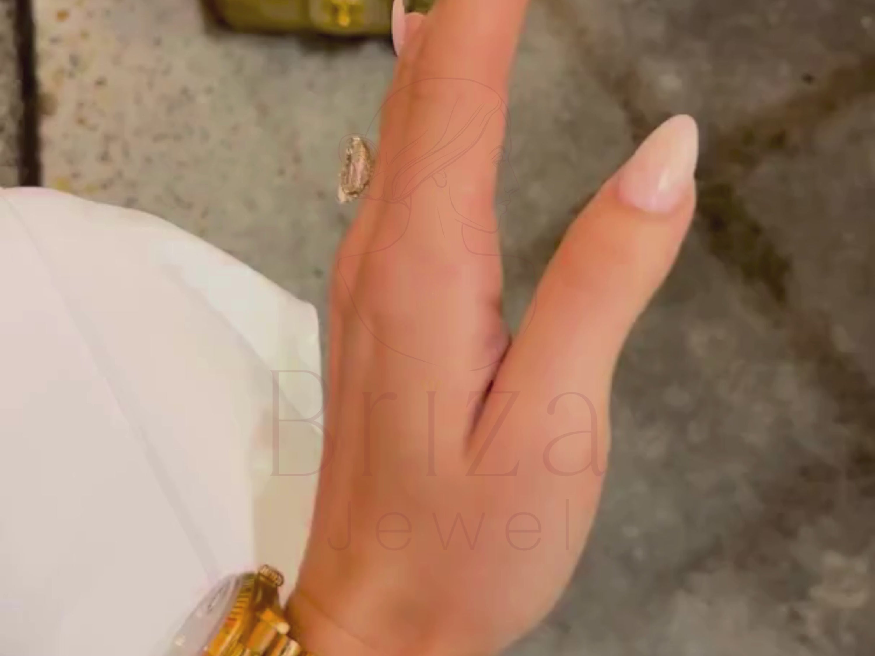 Lab Grown Cushion Cut Diamond Ring | Gold Solitaire Bridal Ring