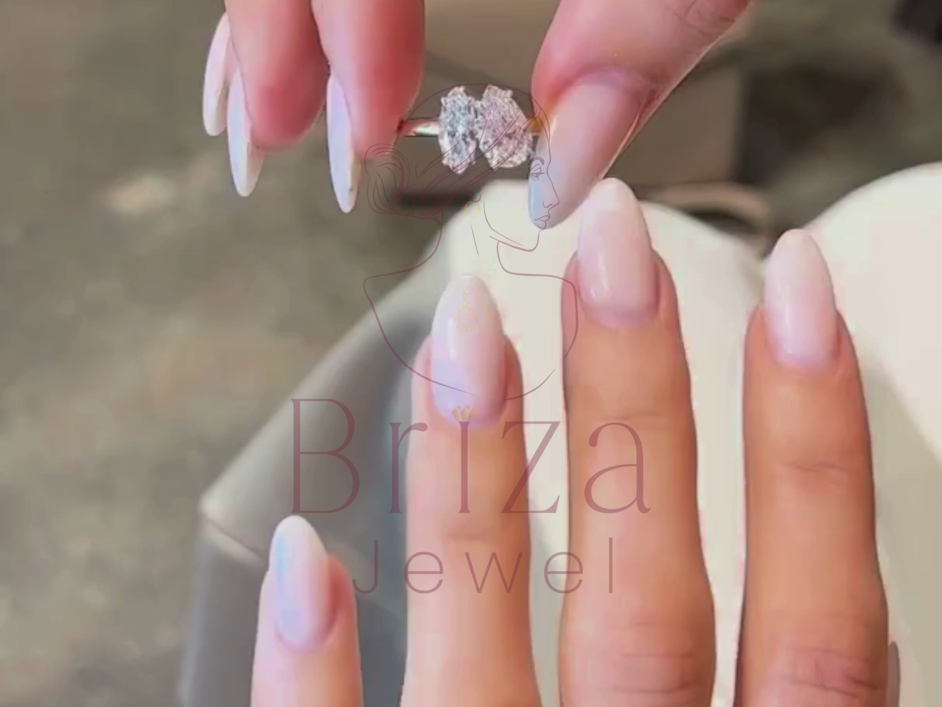 Marquise and Pear Diamond Ring | Toi et Moi 14K Gold Ring