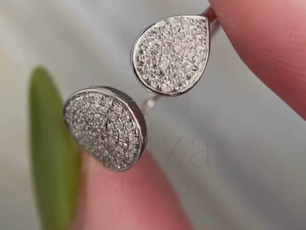 Open Diamond Band - White Gold Ring